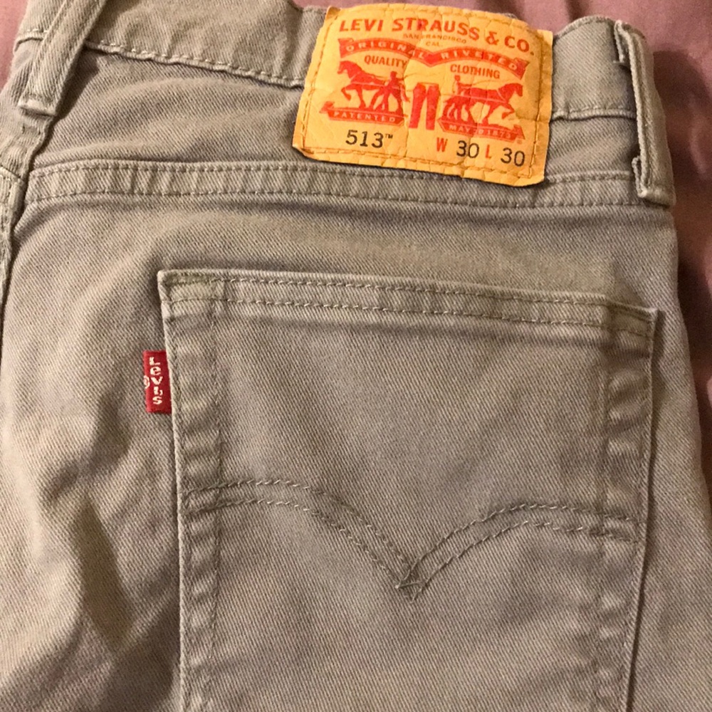 Levi Straight Leg Grey Jeans